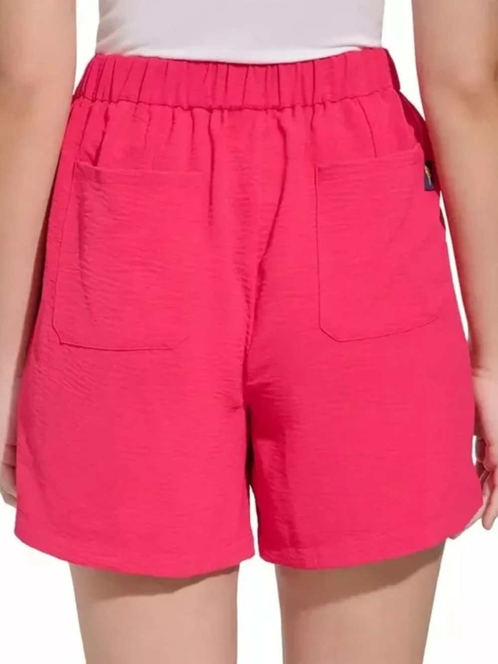 Margaritaville Hot Pink 5" High Rise Lightweight Crinkle Casual Shorts sz Small - Picture 2 of 11